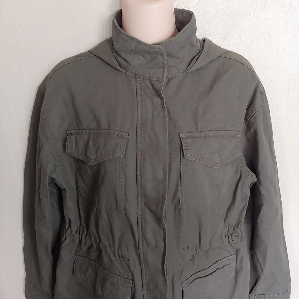 Universal Thread Olive Green Anorak Utility Jacket Size Women's XS Like NEW